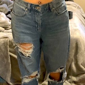 american eagle mom jeans